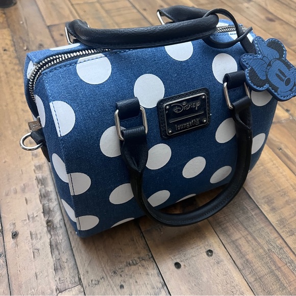 Disney Denim Loungefly Purse - Minnie Mouse - Picture 4 of 6